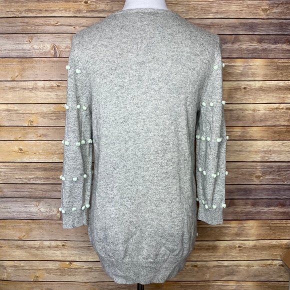 J. Crew Factory Grey Mint Charley Sweater Pullover - Picture 3 of 14